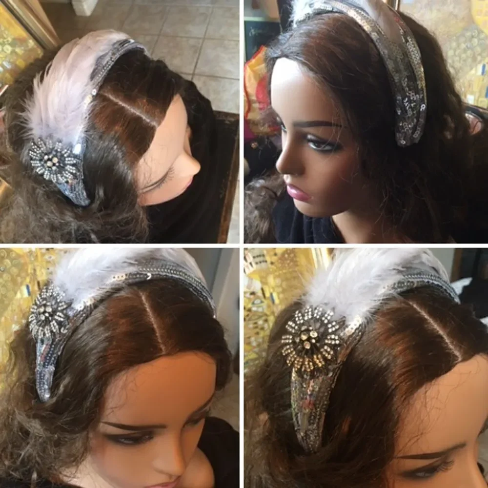 🎃 - FLAPPER STYLE Silver Sequin Headband